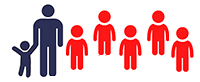 adult with children